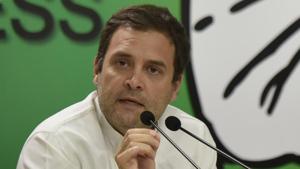 File photo of Congress president Rahul Gandhi.(Vipin Kumar/HT Photo) File photo of Congress president Rahul Gandhi.(Vipin Kumar/HT Photo)
