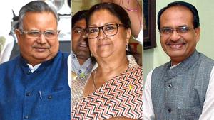 Combination image of Raman Singh, Vasundhara Raje and Shivraj Singh Chouhan. Combination image of Raman Singh, Vasundhara Raje and Shivraj Singh Chouhan.