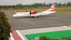 Looking into the increased traffic, Air India had started the Delhi -Pantnagar daily flight on May 12.(HT File) Looking into the increased traffic, Air India had started the Delhi -Pantnagar daily flight on May 12.(HT File)