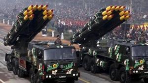 Indian Army officers stand on vehicles displaying missiles during the Republic Day parade in New Delhi, India, January 26, 2016.(Reuters File/ Photo for representation) Indian Army officers stand on vehicles displaying missiles during the Republic Day parade in New Delhi, India, January 26, 2016.(Reuters File/ Photo for representation)