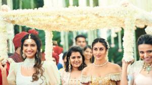 If you’re searching for wedding lehenga inspiration, we’d like to point you in the direction of Kareena Kapoor Khan’s Veere Di Wedding bridal lehenga. (Instagram) If you’re searching for wedding lehenga inspiration, we’d like to point you in the direction of Kareena Kapoor Khan’s Veere Di Wedding bridal lehenga. (Instagram)