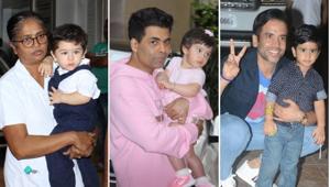 Taimur Ali Khan and Roohi Johar at Lakkshya Kapoor’s birthday party.(Viral Bhayani) Taimur Ali Khan and Roohi Johar at Lakkshya Kapoor’s birthday party.(Viral Bhayani)