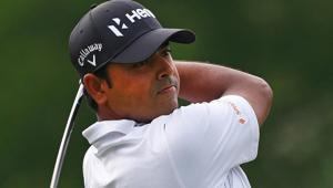 Anirban Lahiri overcame bad putting to compile a three-under 69 that allowed him to make the weekend cut comfortably at the Memorial Tournament in Dublin, USA.(AFP) Anirban Lahiri overcame bad putting to compile a three-under 69 that allowed him to make the weekend cut comfortably at the Memorial Tournament in Dublin, USA.(AFP)