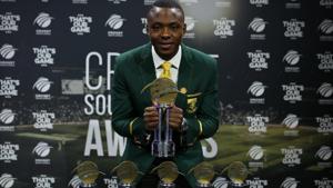 Kagiso Rabada collected a total of six trophies at the Cricket South Africa awards.(Twitter: @OfficialCSA) Kagiso Rabada collected a total of six trophies at the Cricket South Africa awards.(Twitter: @OfficialCSA)