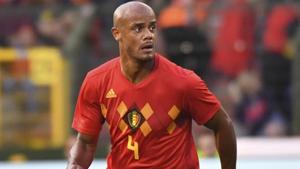 Vincent Kompany in action during a friendly match between Belgium and Portugal at the King Baudouin stadium in Brussels on June 2, 2018.(AP) Vincent Kompany in action during a friendly match between Belgium and Portugal at the King Baudouin stadium in Brussels on June 2, 2018.(AP)
