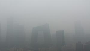 Buildings are seen amid smog on a polluted day in Beijing, China on April 2.(Reuters) Buildings are seen amid smog on a polluted day in Beijing, China on April 2.(Reuters)