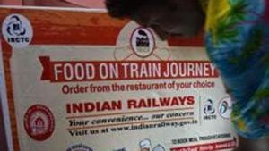 Railways is conducting a trial run of the new meal in the Nizamuddin-Mumbai Rajdhani and biodegradable plates will be introduced in four Rajdhani and four Shatabdi trains on Tuesday.(AFP File Photo) Railways is conducting a trial run of the new meal in the Nizamuddin-Mumbai Rajdhani and biodegradable plates will be introduced in four Rajdhani and four Shatabdi trains on Tuesday.(AFP File Photo)