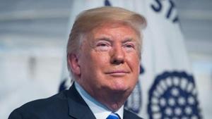 US President Donald Trump looks on during a Change of Command ceremony as Admiral Karl Schultz takes over from Admiral Paul Zukunft as the Commandant of the US Coast Guard at US Coast Guard Headquarters in Washington, DC, June 1, 2018.(AFP File Photo) US President Donald Trump looks on during a Change of Command ceremony as Admiral Karl Schultz takes over from Admiral Paul Zukunft as the Commandant of the US Coast Guard at US Coast Guard Headquarters in Washington, DC, June 1, 2018.(AFP File Photo)