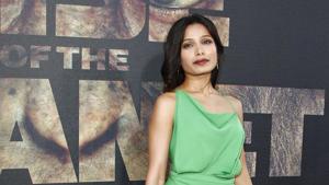 Frieda Pinto at the Premiere of Rise of the Planet of the Apes at Grauman’s Chinese Theatre on July 28, 2011.(Shutterstock) Frieda Pinto at the Premiere of Rise of the Planet of the Apes at Grauman’s Chinese Theatre on July 28, 2011.(Shutterstock)