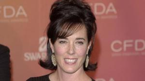 Kate Spade arrives at the Council of Fashion Designers of America awards in New York on June 2, 2003, at the New York Public Library.(Reuters File Photo)
