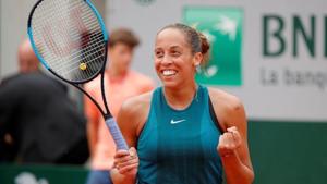 Madison Keys of the U.S. celebrates after winning her quarter-final match against Kazakhstan's Yulia Putintseva.(REUTERS) Madison Keys of the U.S. celebrates after winning her quarter-final match against Kazakhstan's Yulia Putintseva.(REUTERS)