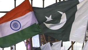 India Pakistan flags seen during the 2nd day of world culture Festival at Yamuna River Bank in New Delhi, India.(HT Representative Photo) India Pakistan flags seen during the 2nd day of world culture Festival at Yamuna River Bank in New Delhi, India.(HT Representative Photo)