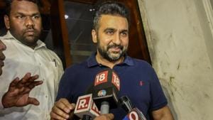 Raj Kundra, the husband of Bollywood actress Shilpa Shetty, comes out of ED office at Ballard estate in Mumbai on Tuesday.(Kunal Patil/HT Photo) Raj Kundra, the husband of Bollywood actress Shilpa Shetty, comes out of ED office at Ballard estate in Mumbai on Tuesday.(Kunal Patil/HT Photo)