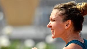 Romania's Simona Halep will play Garbine Muguruza in the French Open Semi final.(AFP) Romania's Simona Halep will play Garbine Muguruza in the French Open Semi final.(AFP)