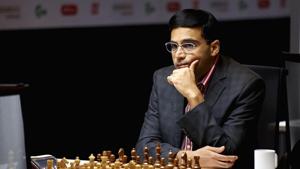 Viswanathan Anand slipped to fifth in the Norway Chess Open with a loss to Fabiano Caruana.(AFP) Viswanathan Anand slipped to fifth in the Norway Chess Open with a loss to Fabiano Caruana.(AFP)