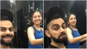 Virat Kohli thinks Anushka Sharma is better than him at cardio.(Instagram) Virat Kohli thinks Anushka Sharma is better than him at cardio.(Instagram)