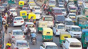 Ozone is created as oxides of nitrogen (NOx) react with heat, sunlight and other volatile gases which are mostly product of vehicular pollution and other sources.(HT File Photo) Ozone is created as oxides of nitrogen (NOx) react with heat, sunlight and other volatile gases which are mostly product of vehicular pollution and other sources.(HT File Photo)