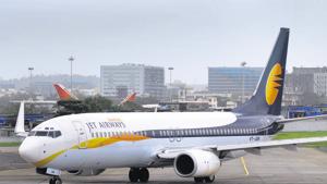 The flight, 9W-117 with 343 passengers on board, landed in Ahmedabad just after 1 pm. Later it took off from Ahmedabad for Mumbai, a Jet official said.(File photo) The flight, 9W-117 with 343 passengers on board, landed in Ahmedabad just after 1 pm. Later it took off from Ahmedabad for Mumbai, a Jet official said.(File photo)
