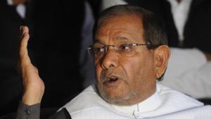 File photo of rebel Janata Dal (United) leader and former party president Sharad Yadav.(HT Photo) File photo of rebel Janata Dal (United) leader and former party president Sharad Yadav.(HT Photo)