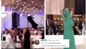 Saudi Arabia’s ‘drone fashion show’ (Jina/Twitter) Saudi Arabia’s ‘drone fashion show’ (Jina/Twitter)