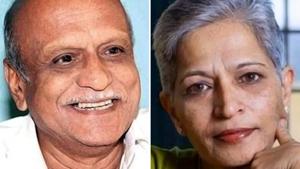 MM Kalburgi (left) was shot dead in his house on August 30, 2015 in Dharwad and 55-year old Lankesh on September 5, 2017 in Bengaluru.(HT File Photos) MM Kalburgi (left) was shot dead in his house on August 30, 2015 in Dharwad and 55-year old Lankesh on September 5, 2017 in Bengaluru.(HT File Photos)