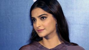 Sonam Kapoor looks on during the trailer launch of the upcoming Hindi film Sanju in Mumbai.(AFP) Sonam Kapoor looks on during the trailer launch of the upcoming Hindi film Sanju in Mumbai.(AFP)