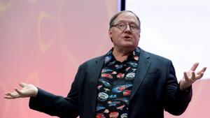John Lasseter, Chief Creative Officer of Walt Disney and Pixar Animation Studios, speaks during the North American International Auto Show in Detroit.(REUTERS) John Lasseter, Chief Creative Officer of Walt Disney and Pixar Animation Studios, speaks during the North American International Auto Show in Detroit.(REUTERS)