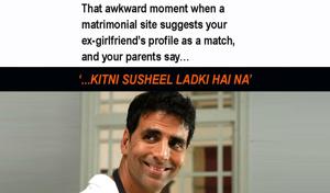 No one, just no one is encouraged to be completely honest about themselves on a matrimonial website. No one, just no one is encouraged to be completely honest about themselves on a matrimonial website.