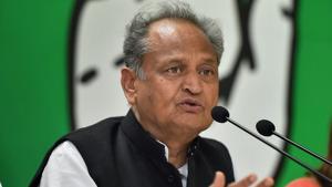 Senior Congress leader Ashok Gehlot addressed the party workers in Jodhpur on Saturday.(File/PTI) Senior Congress leader Ashok Gehlot addressed the party workers in Jodhpur on Saturday.(File/PTI)