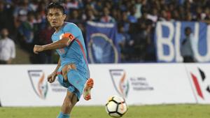 India trounced Kenya 3-0 in the group stage of the Intercontinental Cup and will be keen to replicate that form in the final.(AP) India trounced Kenya 3-0 in the group stage of the Intercontinental Cup and will be keen to replicate that form in the final.(AP)