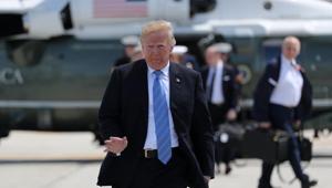 US President Donald Trump waves as he arrives to board Air Force One to depart for travel to Singapore from the Canadian Forces Base Bagotville, Quebec, Canada on June 9.(REUTERS) US President Donald Trump waves as he arrives to board Air Force One to depart for travel to Singapore from the Canadian Forces Base Bagotville, Quebec, Canada on June 9.(REUTERS)