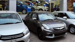 Domestic car sales were up 19.64% to 1,99,479 units as against 1,66,732 units in May 2017.(HT Photo) Domestic car sales were up 19.64% to 1,99,479 units as against 1,66,732 units in May 2017.(HT Photo)