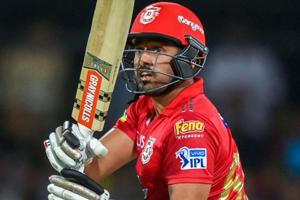 Kings XI Punjab batsman Karun Nair.(PTI) Kings XI Punjab batsman Karun Nair.(PTI)