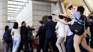 Members of the media work as part of coverage of the summit between North Korea and the U.S. in Singapore June 11, 2018.(REUTERS Photo) Members of the media work as part of coverage of the summit between North Korea and the U.S. in Singapore June 11, 2018.(REUTERS Photo)