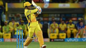 In this file photo, Chennai Super Kings captain M.S Dhoni plays a shot during the 2018 Indian Premier League (IPL) match between Chennai Super Kings and Sunrisers Hyderabad at the Maharashtra Cricket Association Stadium in Pune on May 13, 2018.(AFP) In this file photo, Chennai Super Kings captain M.S Dhoni plays a shot during the 2018 Indian Premier League (IPL) match between Chennai Super Kings and Sunrisers Hyderabad at the Maharashtra Cricket Association Stadium in Pune on May 13, 2018.(AFP)