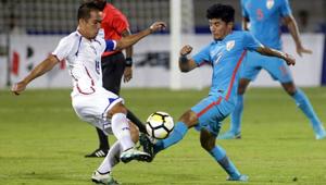 Anirudh Thapa (R) was a part of the Indian football team which lifted the Intercontinental Cup 2018 title.(AP) Anirudh Thapa (R) was a part of the Indian football team which lifted the Intercontinental Cup 2018 title.(AP)