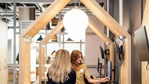 An employee, right, provides a kitchen consultation to a customer at the Ikea of Sweden AB pop-up store in the city center of Stockholm, Sweden.(Mikael Sjoberg/Bloomberg) An employee, right, provides a kitchen consultation to a customer at the Ikea of Sweden AB pop-up store in the city center of Stockholm, Sweden.(Mikael Sjoberg/Bloomberg)