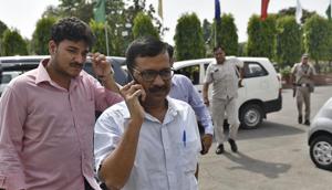 Delhi Chief Minister Arvind Kejriwal arrives at Vidhan Sabha in New Delhi on Monday, June 11, 2018.(Sanchit Khanna/HT File Photo) Delhi Chief Minister Arvind Kejriwal arrives at Vidhan Sabha in New Delhi on Monday, June 11, 2018.(Sanchit Khanna/HT File Photo)