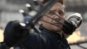 Jeremy Renner as Clint Barton/Hawkeye.