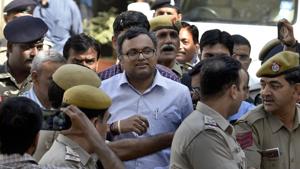 Karti Chidambaram, son of former Union finance minister P Chidambaram, coming out after a hearing at Patiala House Court in New Delhi on March 12, 2018.(Sushil Kumar/HT File Photo) Karti Chidambaram, son of former Union finance minister P Chidambaram, coming out after a hearing at Patiala House Court in New Delhi on March 12, 2018.(Sushil Kumar/HT File Photo)