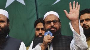 Hafiz Saeed is wanted by India for his alleged role in the 2008 terror attacks in Mumbai in which 166 people were killed.(AFP) Hafiz Saeed is wanted by India for his alleged role in the 2008 terror attacks in Mumbai in which 166 people were killed.(AFP)
