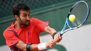 India's Yuki Bhambri will be playing the US Open instead of 2018 Asian Games.(AFP) India's Yuki Bhambri will be playing the US Open instead of 2018 Asian Games.(AFP)