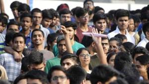 Students come out after appearing for JEE Advance exam, in Noida.(Sunil Ghosh/HT File Photo) Students come out after appearing for JEE Advance exam, in Noida.(Sunil Ghosh/HT File Photo)