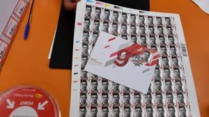 A picture taken on June 14, 2018 in Warsaw shows stamps bearing a portrait of Polish football player Robert Lewandowski after they were released by the Polish National Post Office, on the day of the official opening of the World Cup 2018 in Russia.(AFP) A picture taken on June 14, 2018 in Warsaw shows stamps bearing a portrait of Polish football player Robert Lewandowski after they were released by the Polish National Post Office, on the day of the official opening of the World Cup 2018 in Russia.(AFP)