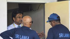 Sri Lanka trail West Indies 1-0 in the three match Test series.(Twitter) Sri Lanka trail West Indies 1-0 in the three match Test series.(Twitter)