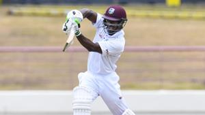 Devon Smith slammed a fifty but rain interrupted large parts of the second day in the St.Lucia Test between West Indies and Sri Lanka.(AFP) Devon Smith slammed a fifty but rain interrupted large parts of the second day in the St.Lucia Test between West Indies and Sri Lanka.(AFP)