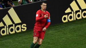 Cristiano Ronaldo has followed in the footsteps of Pele and German duo Uwe Seeler, Miroslav Klose in scoring in four World Cups.(AFP) Cristiano Ronaldo has followed in the footsteps of Pele and German duo Uwe Seeler, Miroslav Klose in scoring in four World Cups.(AFP)