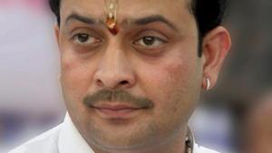 A file photo of self-styled spiritual leader Bhaiyyu Maharaj who allegedly committed suicide on Tuesday, June 12, 2018, in Indore by shooting himself.(PTI)