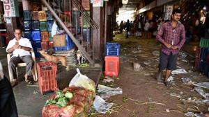APMC Vegetable Market during a farmers strike across Maharashtra in June, 2018(HT photo) APMC Vegetable Market during a farmers strike across Maharashtra in June, 2018(HT photo)