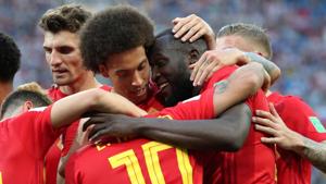 Belgium's Romelu Lukaku celebrates scoring their third goal against Panama in a FIFA World Cup 2018 match.(REUTERS) Belgium's Romelu Lukaku celebrates scoring their third goal against Panama in a FIFA World Cup 2018 match.(REUTERS)